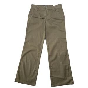 Ann Taylor Loft Marisa Flared Leg Jeans Women's Size 8 Green Denim Stretch NWT